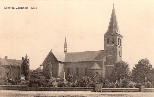 De kerk van Geistingen waar de piloot verborgen zat